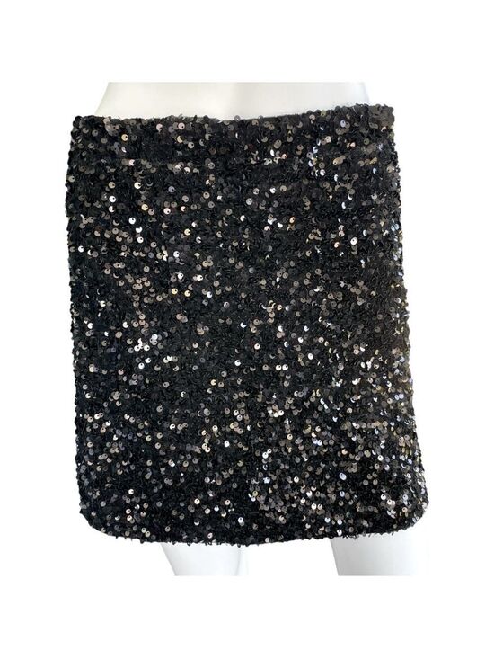 Reemonde Dresses & Skirts - Reemonde Black Sequins Skirt Size Large